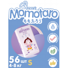 Momotaro Подгузники детские 2/S (4-8 кг), 56 шт